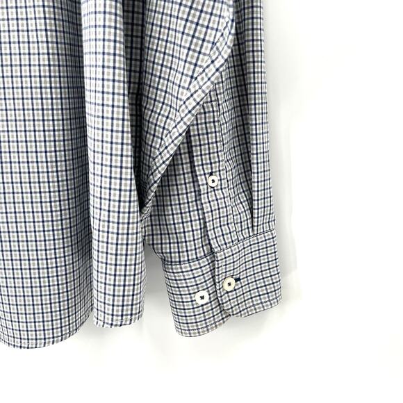 Untuckit performance men’s button front plaid shirt - Picture 4 of 10